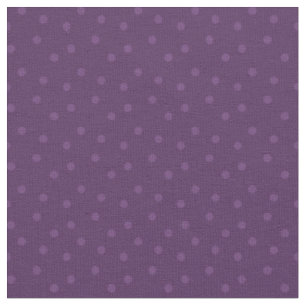 Modern Polka Dots on Dark Purple Fabric
