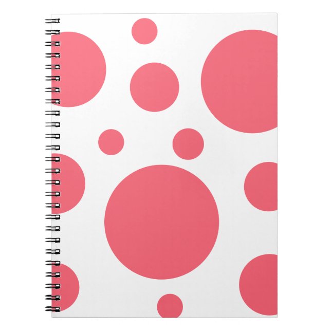 Modern Polka Dots Pattern  Notebook (Front)