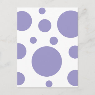 Modern Polka Dots Pattern Postcard