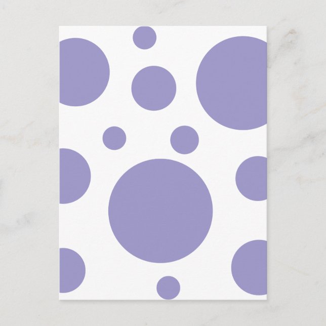 Modern Polka Dots Pattern  Postcard (Front)