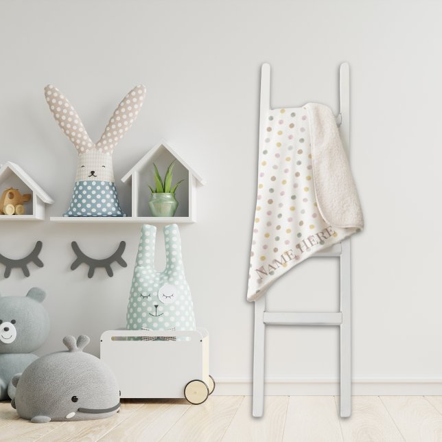 Modern Polkadot Fleece Blanket (Creator Uploaded)