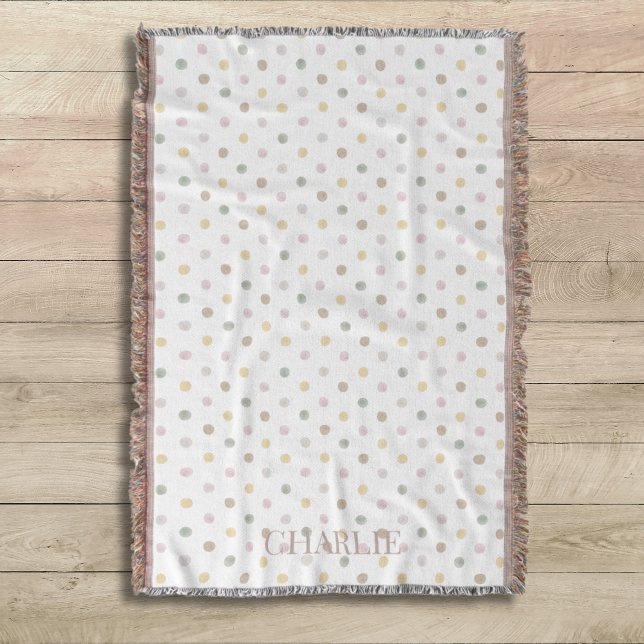 Modern Polkadot Throw Blanket (Creator Uploaded)
