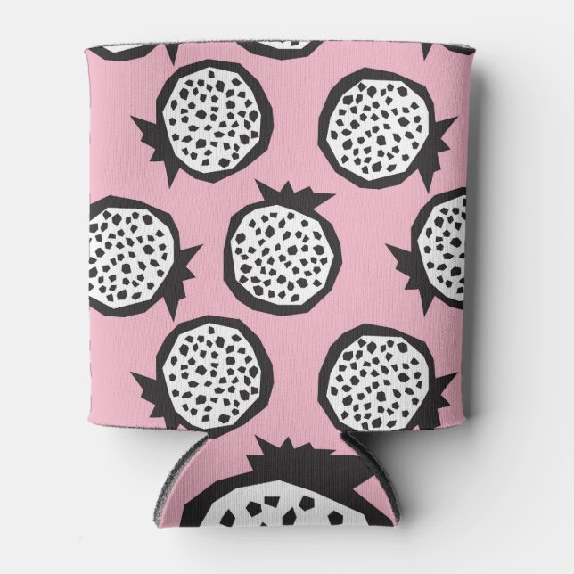 Modern Pomegranate: Abstract Seamless Style Can Cooler (Front)