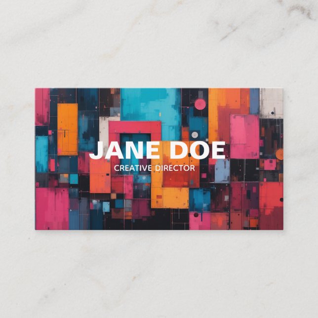 Modern Pop Art  Business Card (Front)