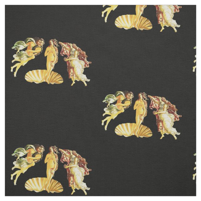 Modern Pop Art Funny Remake Botticelli Venus Fabric (Swatch)