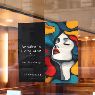 Modern Pop Art Retro Colorful Hair Makeup