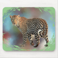 Modern Pop Art Template Trendy Leopard