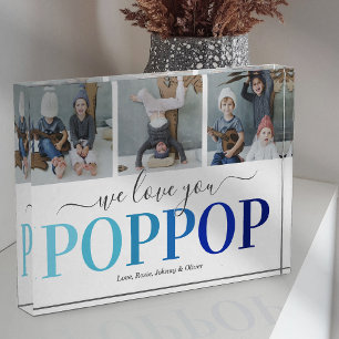 Modern Poppop Photo Collage Photo Block