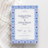 Modern Portuguese Tile Coastal Wedding