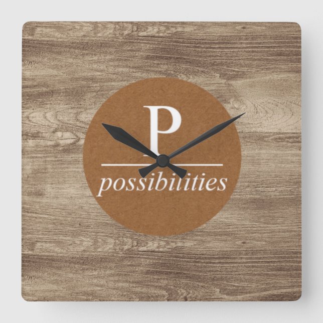 Modern Possibilities Wall Clock (Front)