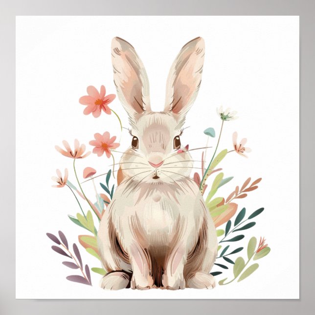 Modern poster art bunny (Front)