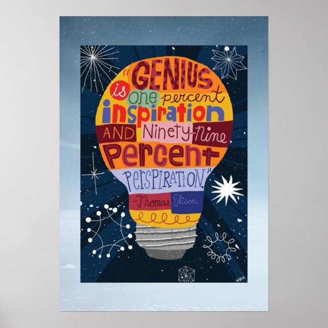 Modern Poster - Genius is.... (Front)