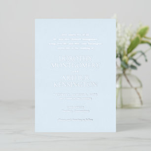 Modern Powder Blue Elegant Wedding