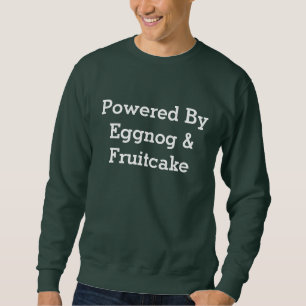 Modern Powered By Eggnog Christmas Men’s Sweater