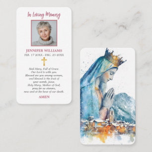 Modern Prayer Cards Our Lady of Protection