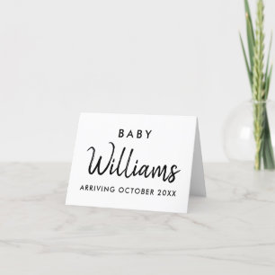Modern Pregnancy Announcement Card