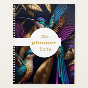 Modern Pretty Floral Tropical Cover Planner