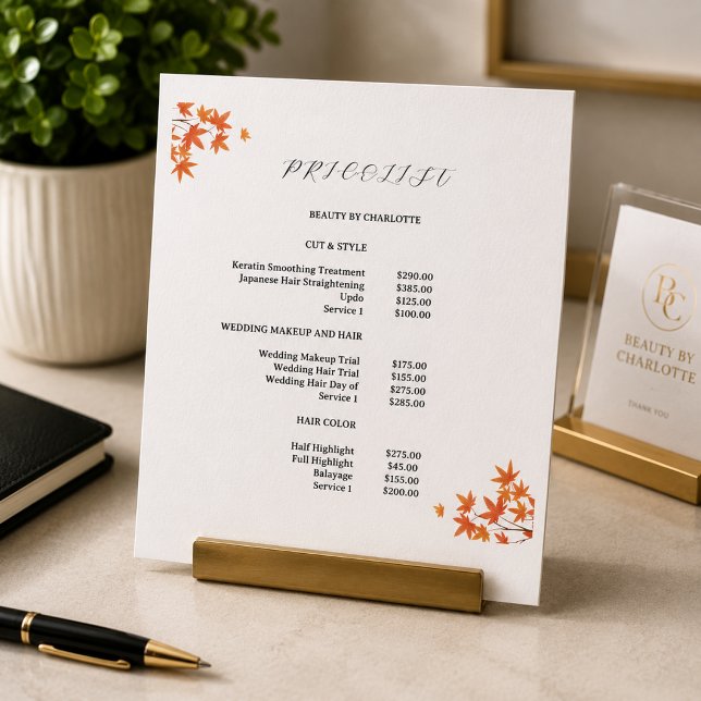 Modern, price list Poster (Creator Uploaded)