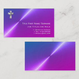 Modern Priest Pastor Minister Clergy Faith Church Business Card