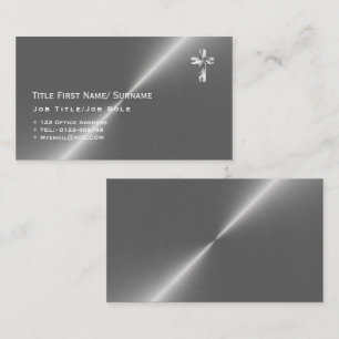 Modern Priest Pastor Minister Deacon Clergy Faith Business Card