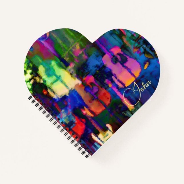 Modern Primary Colours Guitar Notebook (Front)