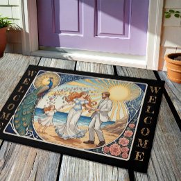 Modern Princess, Happy Family, Art Nuovo / Beach Doormat