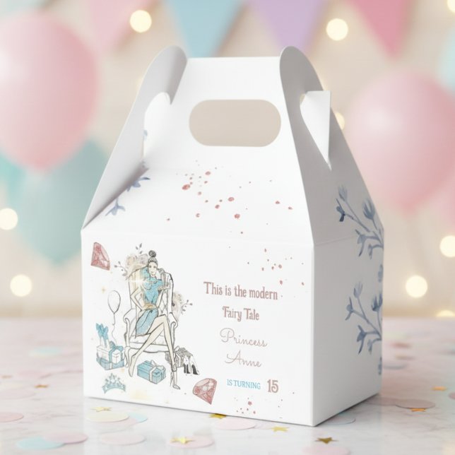 Modern Princess Royal Birthday Favour Box (Creator Uploaded)