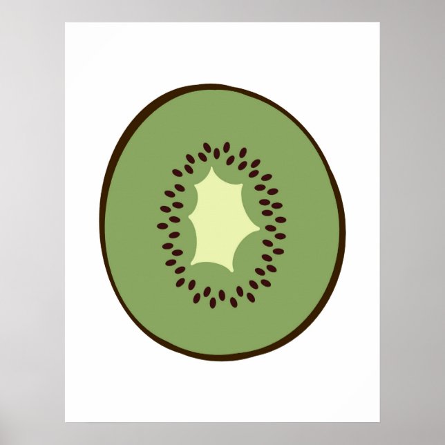 Modern print of a Kiwi Fruit for your kitchen (Front)