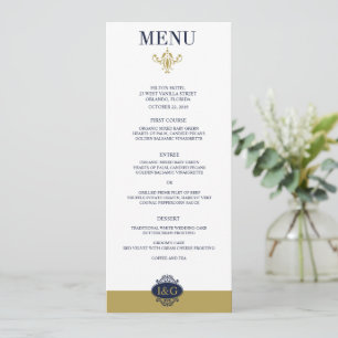 Modern Print The Love Wedding Menu Card