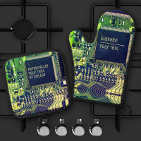 Modern Printed Circuit Board Design Add Name Geeky