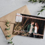 Modern Printed Rose Gold Wedding Save the Date<br><div class="desc">Simple Modern Wedding Save the Date personalised photo cards. For more advanced customisation of this design,  please click the "Customise" button! Matching items and more colour options are also available by request.</div>