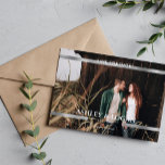 Modern Printed Silver Wedding Save the Date<br><div class="desc">Simple Modern Wedding Save the Date personalised photo cards. For more advanced customisation of this design,  please click the "Customise" button! Matching items and more colour options are also available by request.</div>