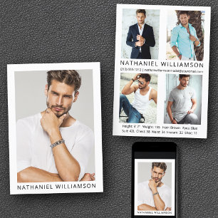 Modern Pro Model 5 Photos Comp Card