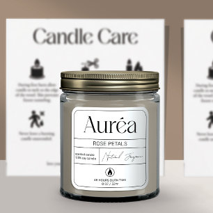 Modern Product Logo Candle Label