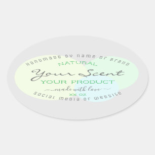 Modern Product Packaging Label with Pastel Circles