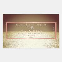 Modern Product Packaging Labels Ocean Brown Sunset