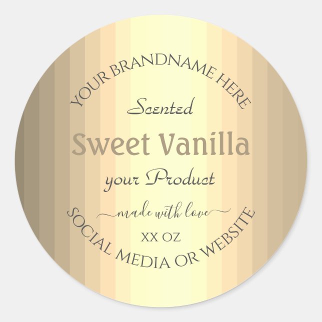 Modern Product Packaging Labels Silver Gold Colour (Front)