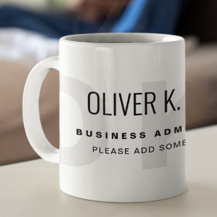 Modern Profession Coffee Mug with Monogram