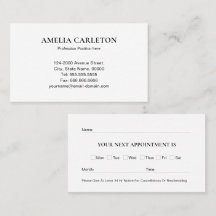 Modern Professional Appointment Card