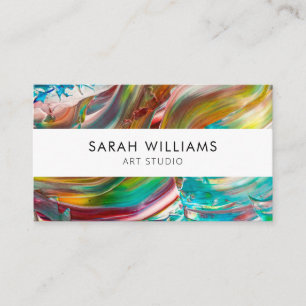 Modern Professional Artist Business Card