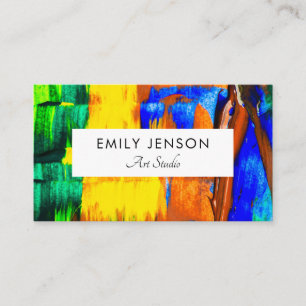 Modern Professional Artist Business Card