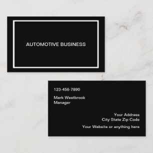 Modern Professional Automotive Business Cards