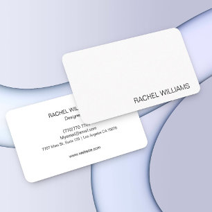 Modern Professional Black White Business Card