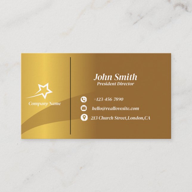 Modern Professional Business Card (Front)
