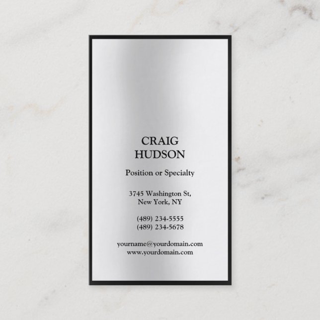 Modern Professional Business Card (Front)