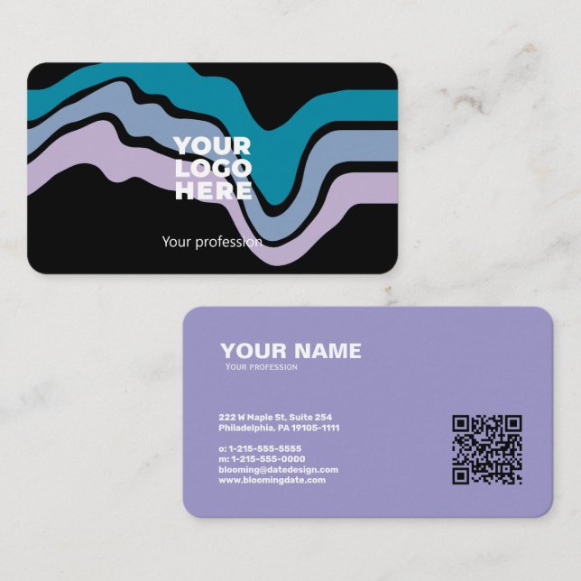 Modern Professional Business Card for Entrepreneur (Front/Back)