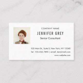 Modern Professional Business Card with QR Code
