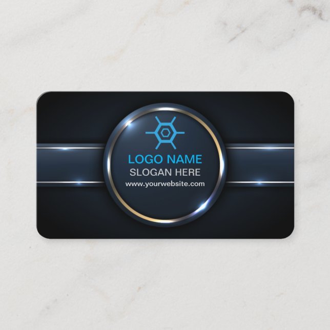 Modern Professional Business Card with QR Code (Front)