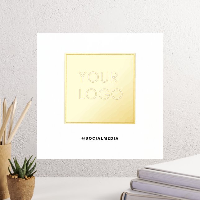 Modern Professional Business Company Logo   Foil Prints (In Situ (Desk 3))