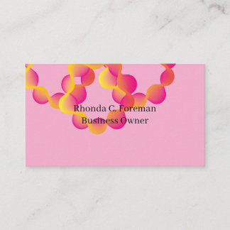 Modern Professional Business Consultant Blush Pink Card